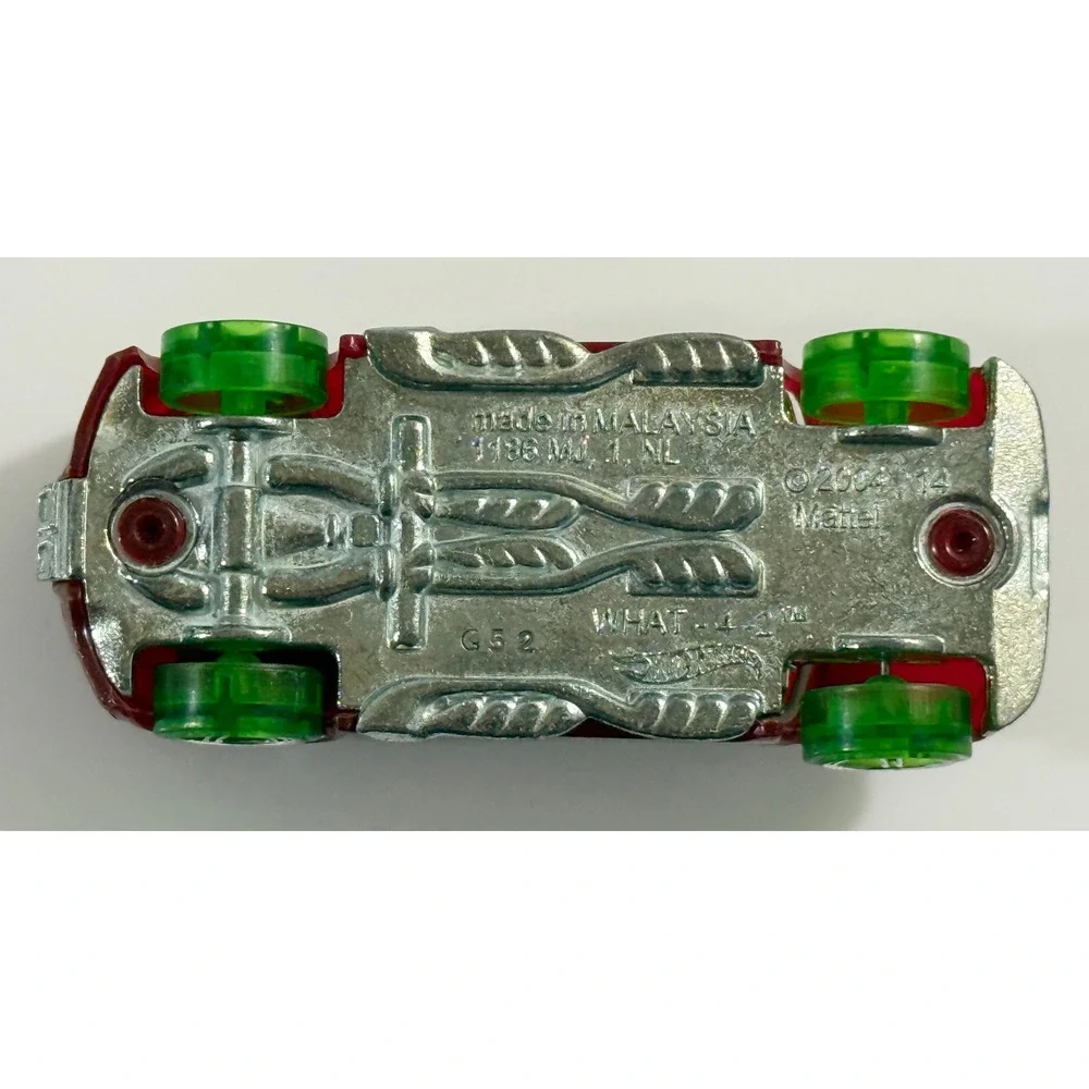 Hot Wheels What-4-2‎ Toy Car Unisex 1:64 Burgundy Translucent Green X-Raycers